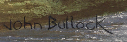 Football Match In The Park Gouache Painting  John Bullock  Northern Art2