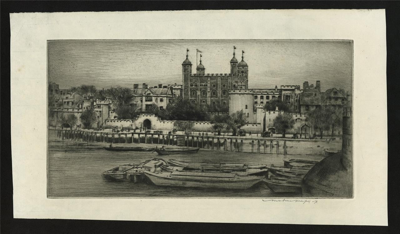 Mortimer Menpes (1855-1938) - Pencil Signed Etching - Tower Of London1