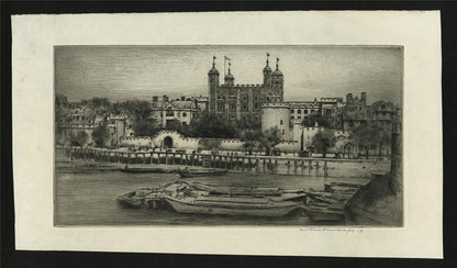 Mortimer Menpes (1855-1938) - Pencil Signed Etching - Tower Of London1