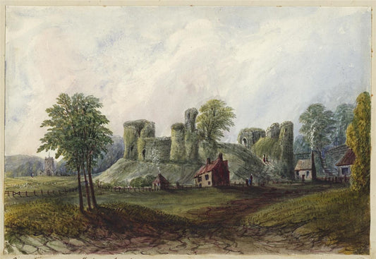 Mary Webster (1794-1883) - Watercolour Painting - Pevensey Castle 18420
