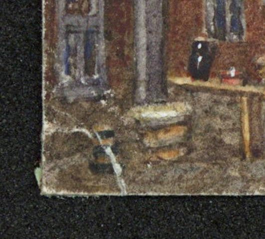 Style Of Samuel Prout Wandsworth Miniature Watercolour Painting 19th Century3