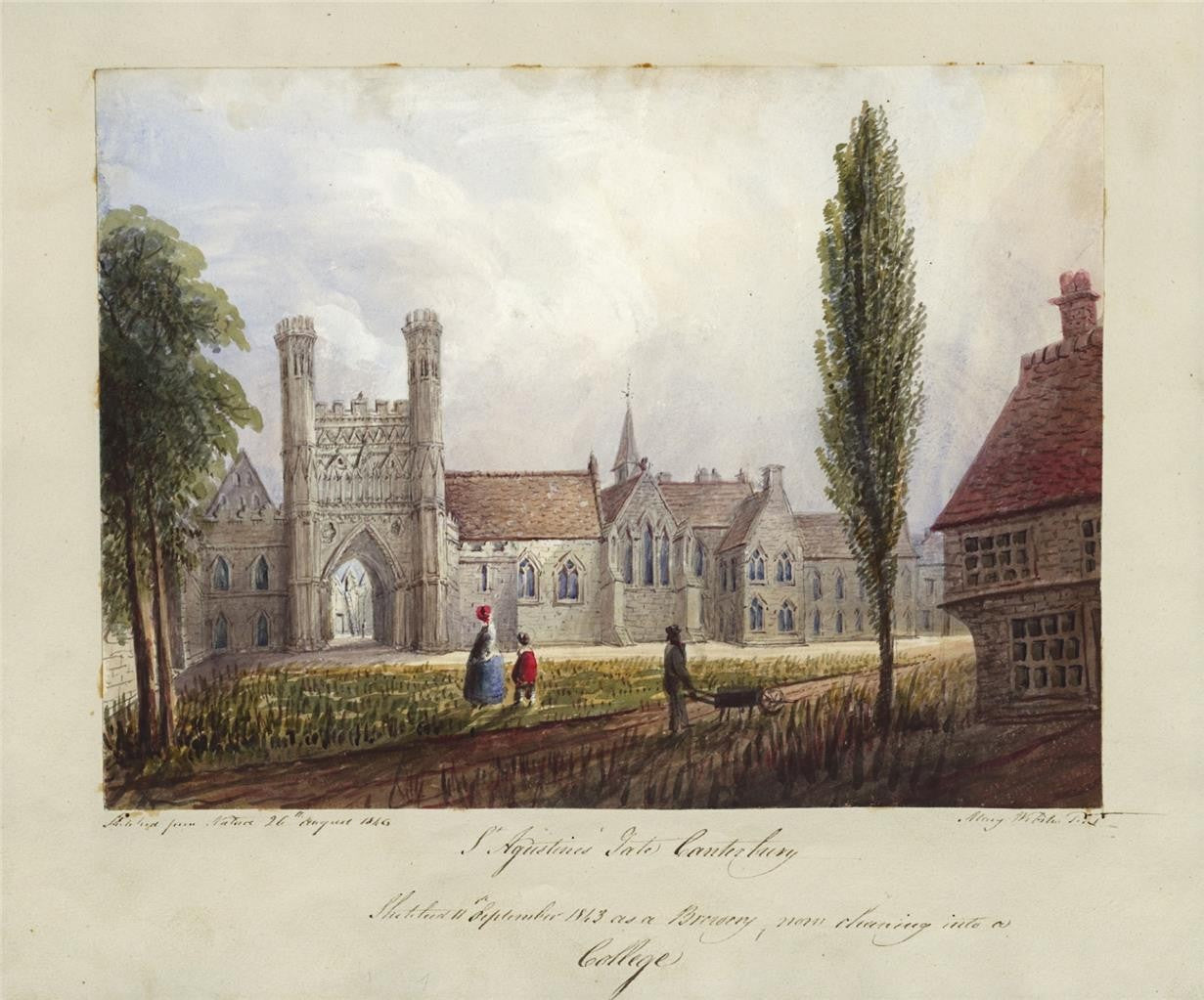 Mary Webster - Watercolour Painting - St Augustine's Abbey Canterbury 18469