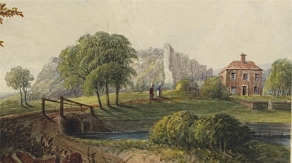 Mary Webster (1794-1883) - Watercolour Painting - Richborough Castle Kent 18437