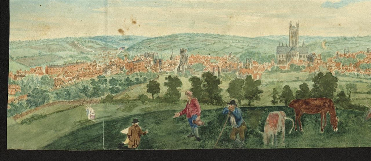 James Wilcox (1778-1865) Watercolour Painting - Canterbury 18007