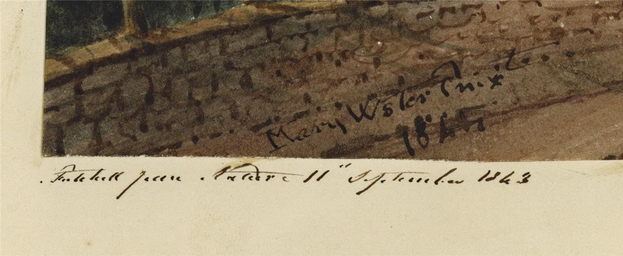 Mary Webster (1794-1883) Watercolour Painting St Martin's Church Canterbury 18433