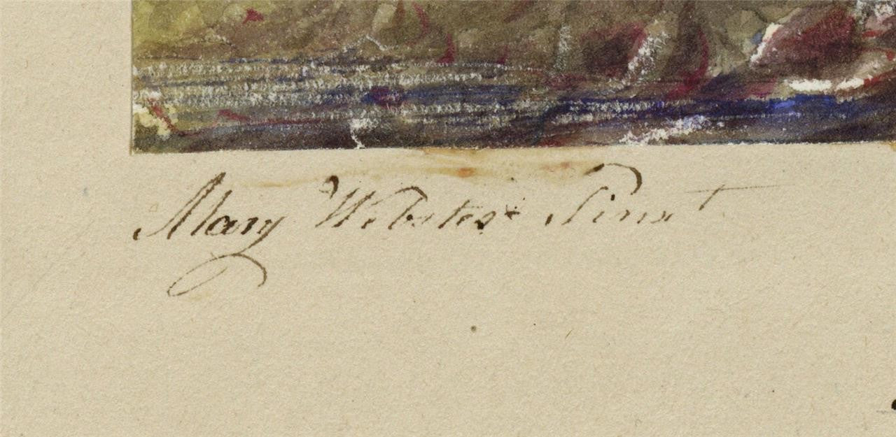 Mary Webster (1794-1883) Watercolour Painting Martello Tower Eastbourne 18422