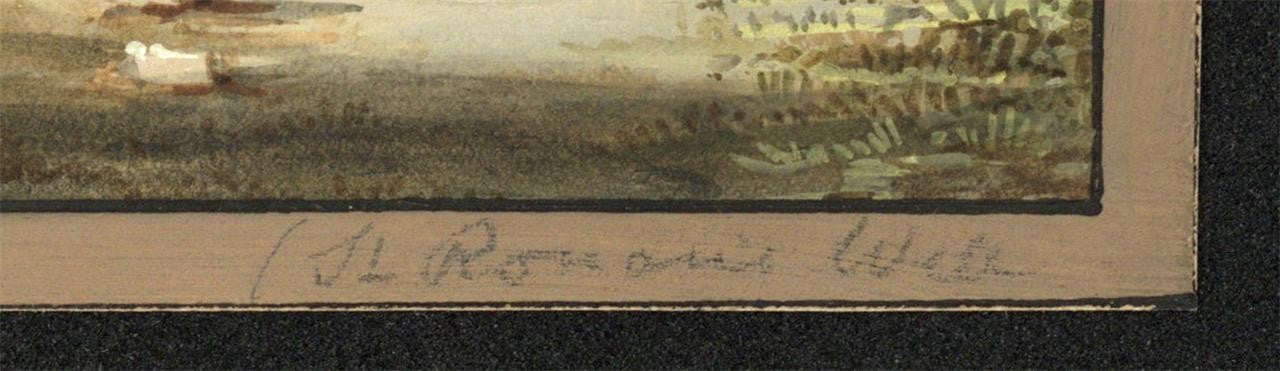 The Castle Of St Ronan's St Ronan's Well - Small Gouache Painting 19th Century3