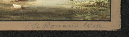 The Castle Of St Ronan's St Ronan's Well - Small Gouache Painting 19th Century3