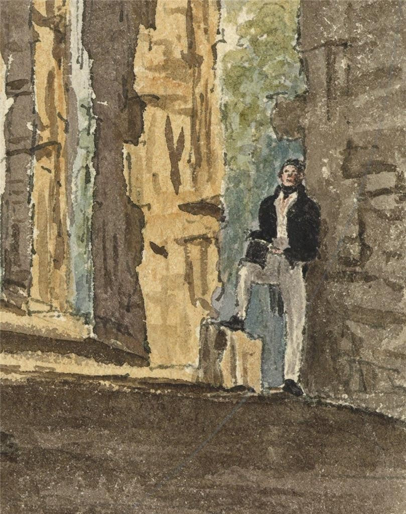 James Wilcox (1778-1865) Painting St Stephen's Chapel Westminster London 18364