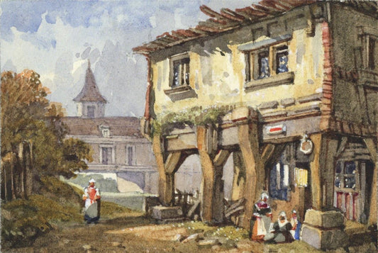 Style Of Samuel Prout - Miniature Watercolour Painting - 19th Century - 110