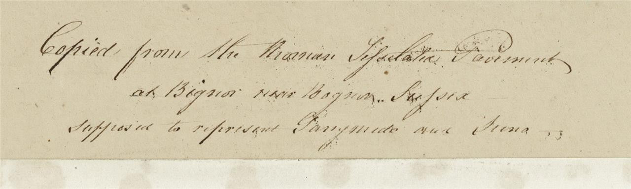 Mary Webster (1794-1883) Watercolour Painting Study Of The Roman Pavement Bignor4