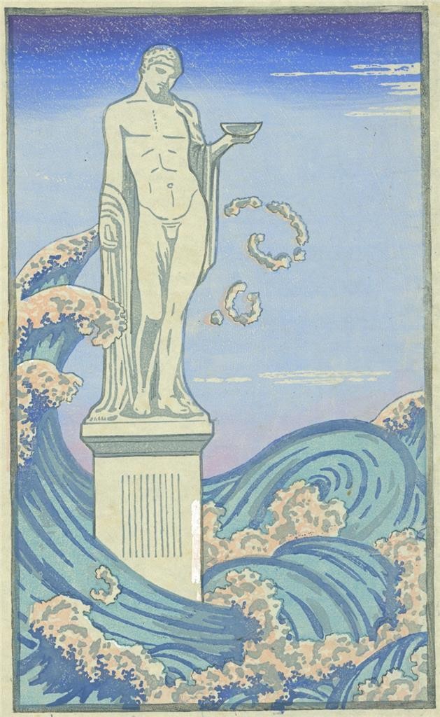 Cecil French (18791953) Antique Woodcut Early 20th Century0