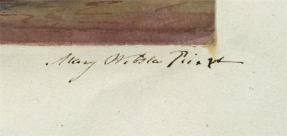 Mary Webster (1794-1883) Watercolour Painting Hampton Court Palace London 18422