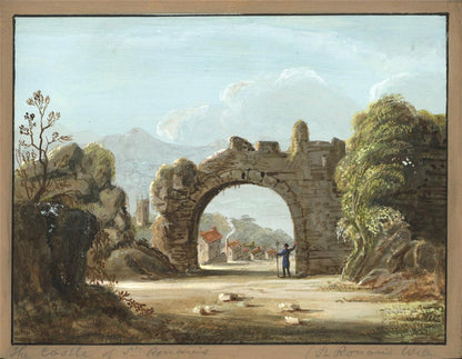 The Castle Of St Ronan's St Ronan's Well - Small Gouache Painting 19th Century6