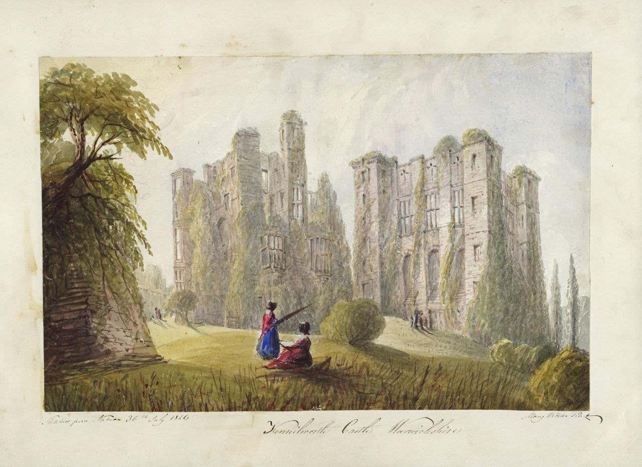 Mary Webster (1794-1883) - Watercolour Painting - Kenilworth Castle Warwickshire7