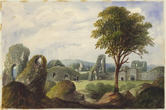 Mary Webster (1794-1883) - Watercolour Painting - Pevensey Castle Sussex - 18480