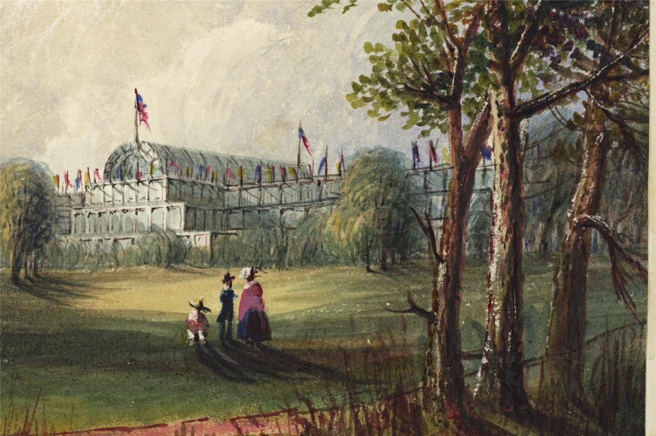 Mary Webster - Watercolour Painting Great Exhibition 1851 - Hyde Park London8