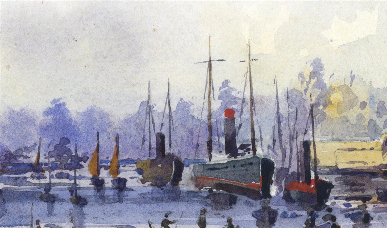 Arthur Herbert Hussey Watercolour Painting Saigon Ho Chi Minh City Vietnam 190810