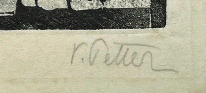 Valerie Petter-Zeis (1881-1963) Pencil Signed Woodcut - Aus Mostar Bosnien2