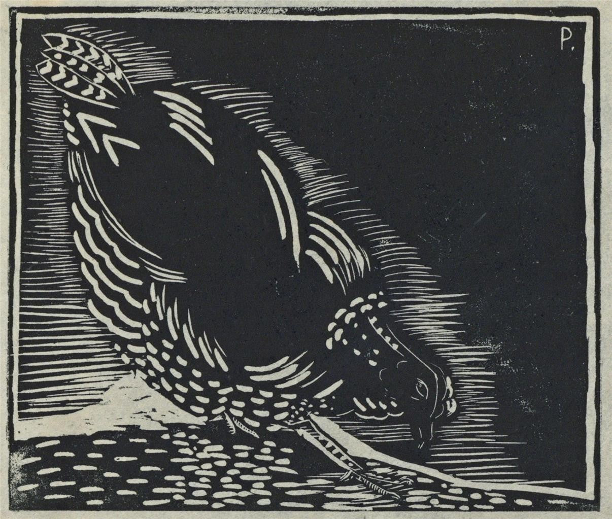 Phyllis Chilton Osborne - Pencil Signed Wood Engraving - Hen - 1931 - 21/1000