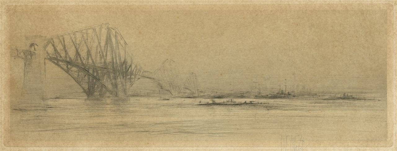 William Walcot (1874-1943) Pencil Signed Etching - The Forth0