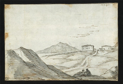 Richard Cooper Jnr (1740-1822) Watercolour Painting Italian Scene 18th Century1