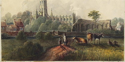 Mary Webster (1794-1883) Watercolour Painting Gloucester Cathedral 18405
