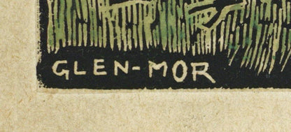 F Pissarro - Small Signed Woodcut - Glen-Mor 19174