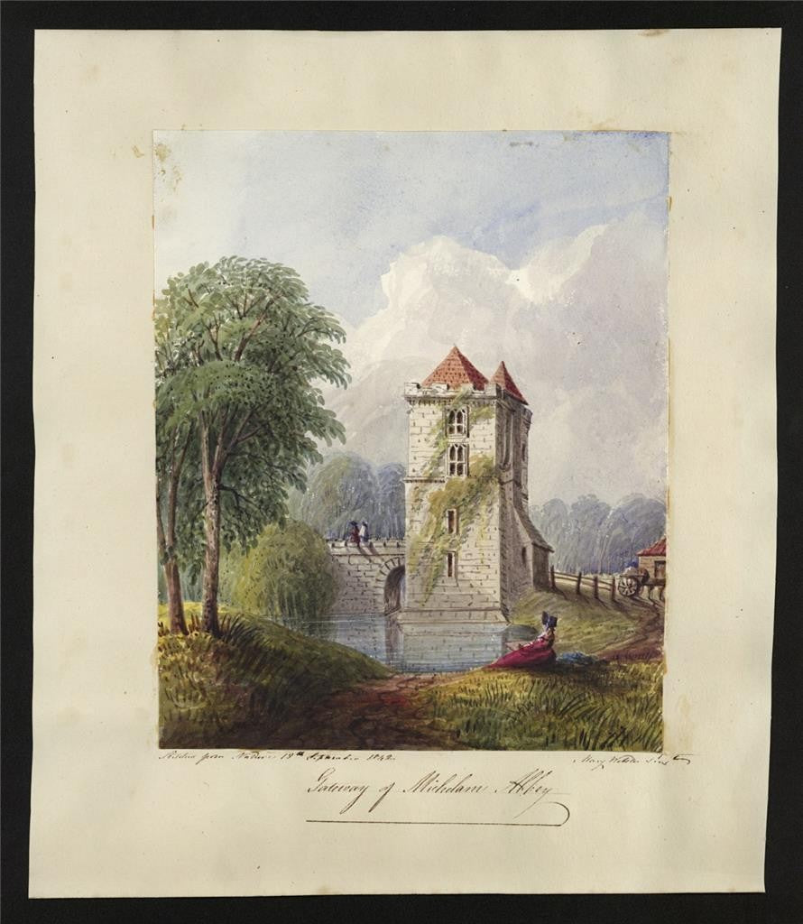 Mary Webster - Watercolour Painting - Gateway Of Michelham Abbey Priory 18421