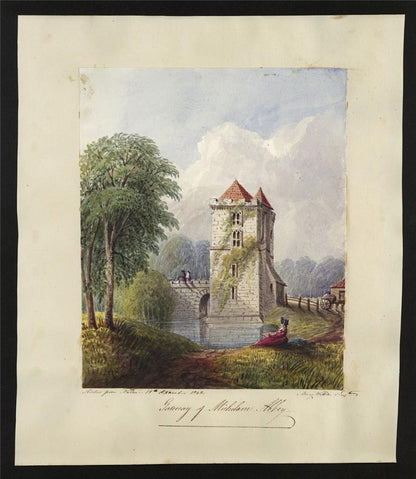 Mary Webster - Watercolour Painting - Gateway Of Michelham Abbey Priory 18421