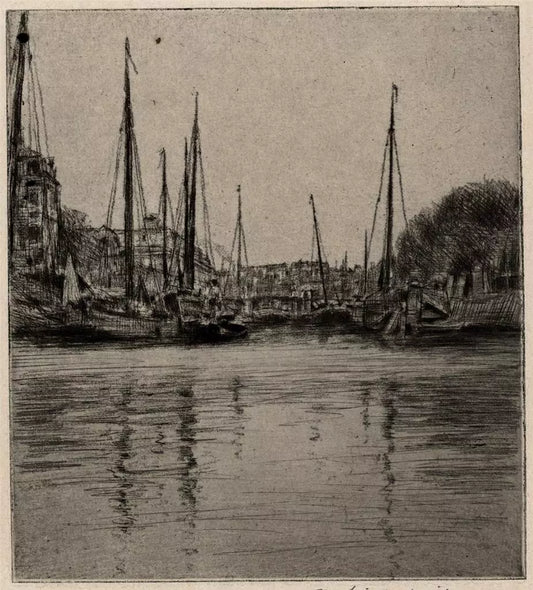 Mortimer Luddington Menpes - Pencil Signed Etching - Morning, Amsterdam - Netherlands