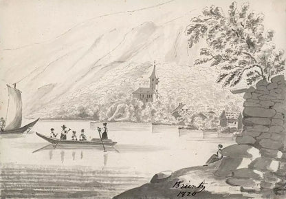 Elizabeth Campbell (1783-1861) Watercolour Painting - Brienz Switzerland 1820