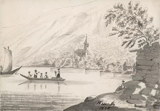 Elizabeth Campbell (1783-1861) Watercolour Painting - Brienz Switzerland 1820