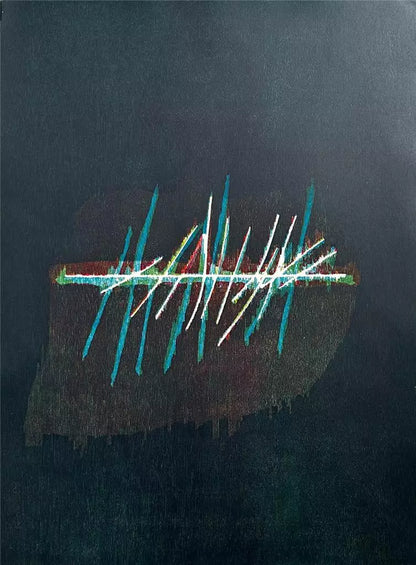 Robyn Denny (1930-2014) - Pencil Signed Woodblock - Blue Line - 1991 - 19/20