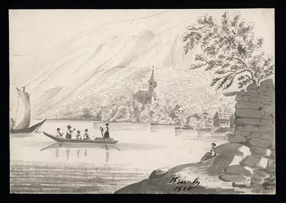 Elizabeth Campbell (1783-1861) Watercolour Painting - Brienz Switzerland 1820