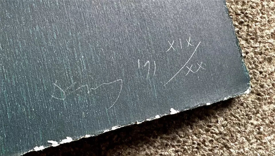 Robyn Denny (1930-2014) - Pencil Signed Woodblock - Blue Line - 1991 - 19/20