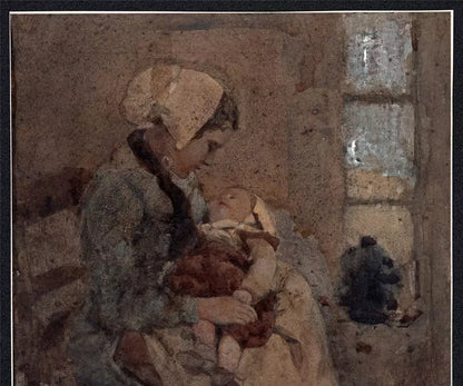 William Lee Hankey (1869-1952) - Watercolour Painting - Mother & Child