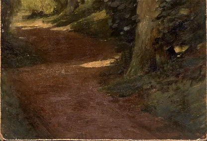 William Cubitt Cooke (1866-1951) - Oil Painting - The Shady Footpath