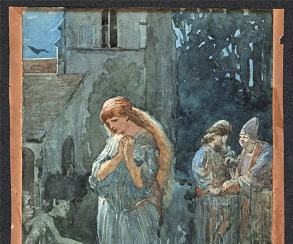 The Wild Swans Hans Andersen - Watercolour Painting - Pre-Raphaelite Style