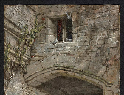 Louise Rayner (1832-1924) - Watercolour Painting - Haddon Hall, Entrance Gateway