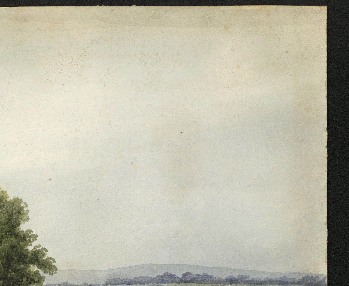 William Hubbard (1804-1870) - Watercolour Painting - Blind Lane Chapel Hill Kent