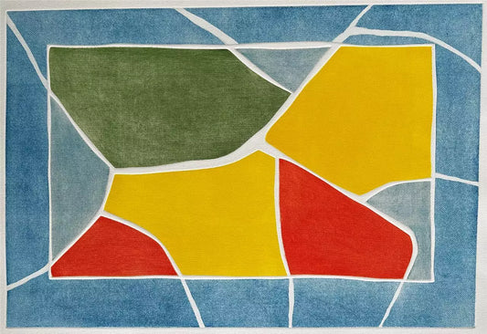Stephen Buckley - Pencil Signed Aquatint Etching - Crazy Paving 1991 - Abstract