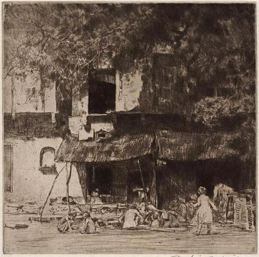 Mortimer Luddington Menpes (1855-1938) - Pencil Signed Etching - At Jeypore - India