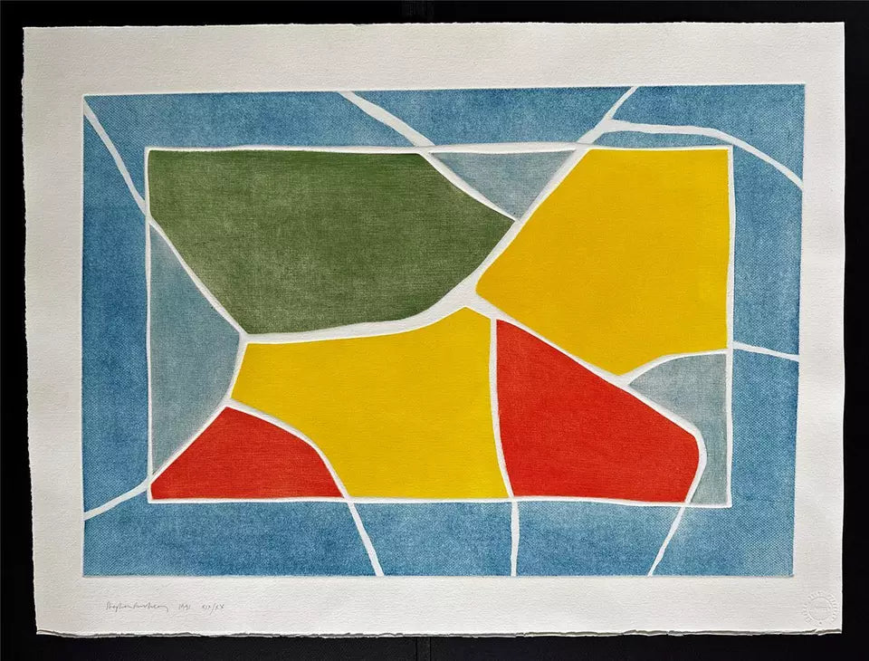 Stephen Buckley - Pencil Signed Aquatint Etching - Crazy Paving 1991 - Abstract