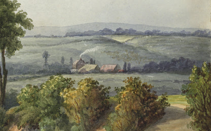 William Hubbard (1804-1870) - Watercolour Painting - Blind Lane Chapel Hill Kent