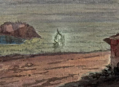 Elizabeth Campbell (1783-1861) Watercolour Painting - Frascati Italy 1821