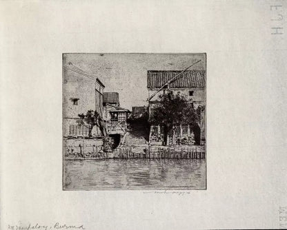 Mortimer Luddington Menpes - Pencil Signed Etching - Mandalay - Burma - Myanmar