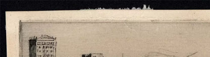 Charles Huard (1874-1965) Antique Etching - New York - USA 1906