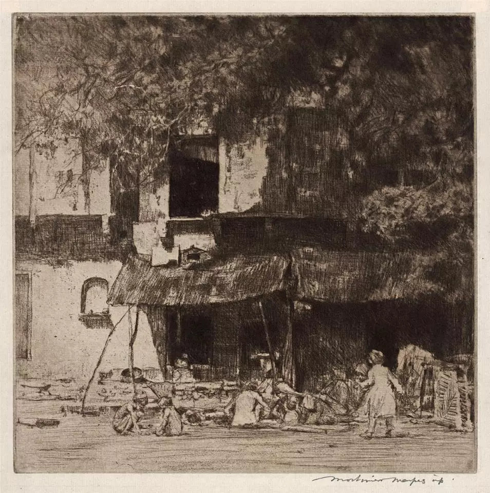 Mortimer Luddington Menpes (1855-1938) - Pencil Signed Etching - At Jeypore - India