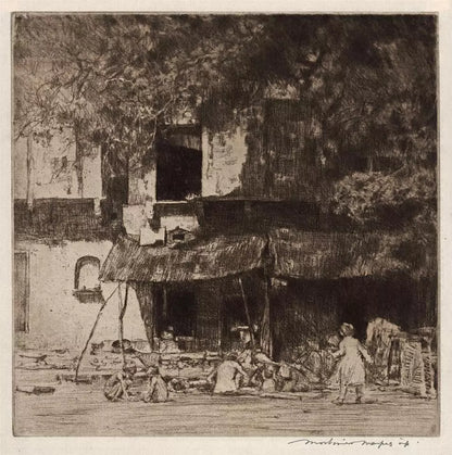 Mortimer Luddington Menpes (1855-1938) - Pencil Signed Etching - At Jeypore - India